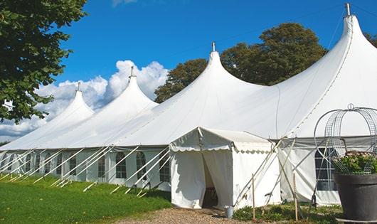 multiple portable toilets for large-scale outdoor events, ensuring availability for all guests in New Britain, CT